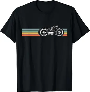 Retro Vintage Motociklu | es mīlu savu Motociklu Vīriešiem, Sievietēm ar Īsām Piedurknēm Melnā T-Krekls